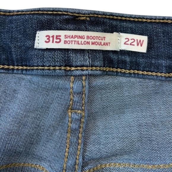 Levi’s, 315 Shaping Bootcut Jeans, Plus Size 22W, Blue - Picture 2 of 11
